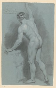 Homme nu debout, vu de dos (2e prix 1774) - Abraham Pietersz. Hulk