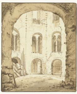 Vue de la chapelle du Valkhof à Nimègue - Abraham Rademaker