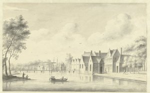 Vue du village de Nieuwersluis - Abraham Rademaker