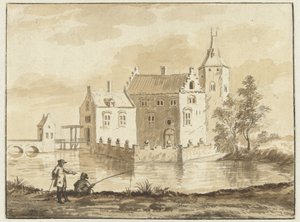 La maison Munniekenhof près du village de Grijpskerk à Walcheren - Abraham Rademaker