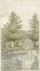 Trekschuit à côté du domaine de l