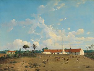 La sucrerie de Kemanglen près de Tegal (ou Tagal), Java - Abraham Salm