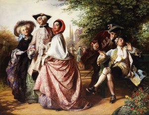 Le Renard et les Raisins, 1858 - Abraham Solomon