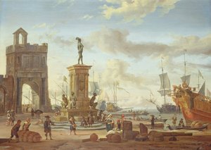 Port de Livourne - Abraham Storck