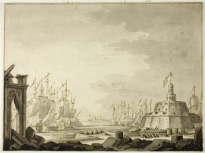 Malte, port de La Valette - Abraham Storck