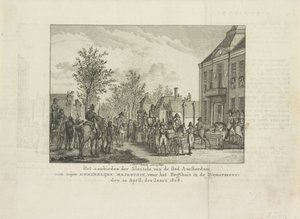 Remise des clés de la ville à Louis Napoléon, 1808 - Abraham Vinkeles