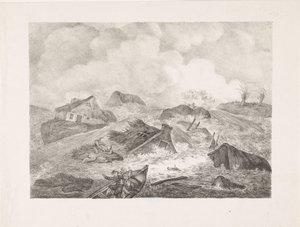 Rupture de la digue de Kampen, 1825 - Abraham Vinkeles