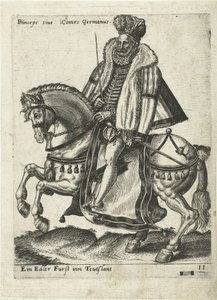Souverain allemand à cheval