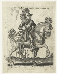 Cavalier allemand en armure - Abraham de Bruyn (attributed to)