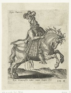 Cavalier français avec pistolet