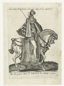 Gentilhomme néerlandais à cheval - Abraham de Bruyn (attributed to)
