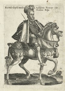 Noble néerlandais à cheval - Abraham de Bruyn (attributed to)