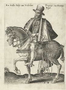 Prince néerlandais à cheval - Abraham de Bruyn (attributed to)