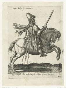 Cavalier néerlandais avec carabine