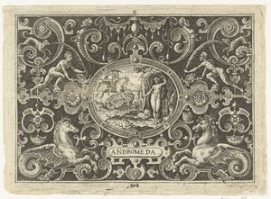 Cartouche : Persée libère Andromède - Abraham de Bruyn
