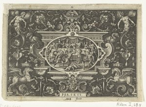 Cartouche : Phinée perturbe le mariage de Persée et Andromède