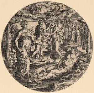 Diane et ses nymphes dans un jardin - Abraham de Bruyn