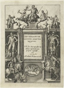 Page de titre pour Omnium pene Europae, Asiae, Aphricae, Americae gentium habitus - Abraham de Bruyn