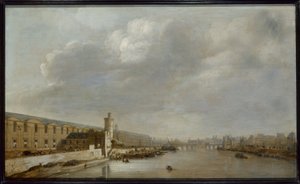 La Grande Galerie du Louvre avec la Porte Neuve et la Tour du Bois, vers 1640 - Abraham de Verwer