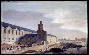 Vue de la Porte Neuve et de la Galerie du Louvre vers 1640 - Abraham de Verwer