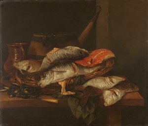 Nature morte avec poissons