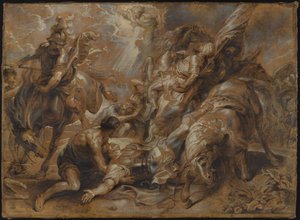 La conversion de Saint Paul - Abraham van Diepenbeeck after Peter Paul Rubens