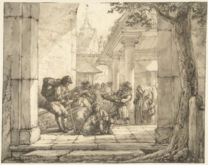 Marché dans une ville