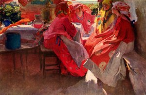 Rendre visite, 1915, 1939 - Abram Arkhipov