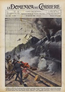 À Saitz, en Moravie (Tchécoslovaquie), un train direct, entrant sous l