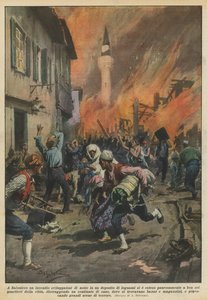 À Salonique, un incendie qui s
