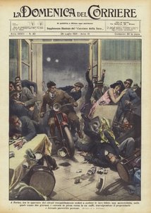 À Turin, à la grande frayeur des clients tranquillement assis en train de boire leurs boissons