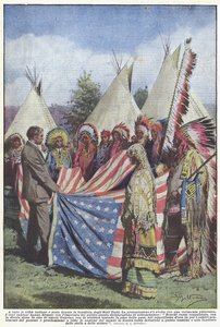 À toutes les tribus indiennes a été donnée la bannière des États-Unis