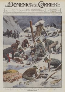 Abondantes chutes de neige désastreuses en Italie, avalanche qui près de Tenda emporte un campement - Achille Beltrame
