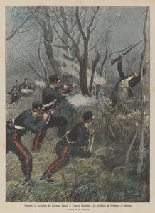 Guet-apens et assassinat du brigand Parisi, le nouveau Musolino dans une forêt près de Salerne - Achille Beltrame