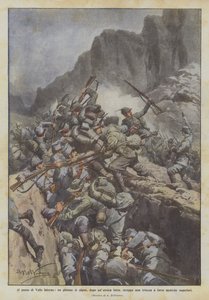 Au col de Valle Inferno, un peloton d