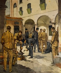 Réformes civiles : abolition des chaînes dans les prisons italiennes, par Achille Beltrame, de La Domenica del Corriere, 3 octobre 1902 - Achille Beltrame