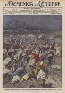 Combat nocturne sous la pleine lune de mars en Cyrénaïque, 2000 rebelles attaquent le camp