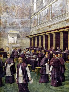 Conclave dans la Chapelle Sixtine pour l