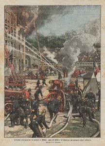 Concours international de pompiers à Milan, compétitions d