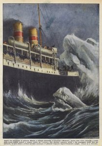 Contre une montagne de glace - Achille Beltrame