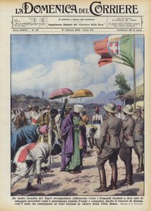 De nombreux lieux du Tigre reconquis affluent vers les commandements italiens pour faire acte