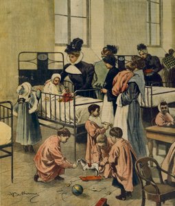 Distribution de cadeaux de Noël aux enfants pauvres à l