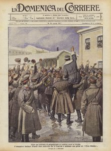 Après un discours de propagande aux soldats russes d