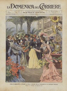 Foire de bienfaisance au théâtre La Scala, à Milan, pour la fondation d