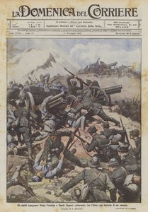 Les alpins prennent Malga Fossetta et Monte Magari, capturant, entre autres, une batterie de six canons - Achille Beltrame