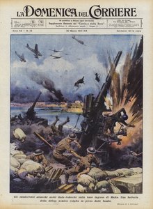 Les attaques aériennes italo-allemandes ininterrompues sur la base anglaise de Malte - Achille Beltrame