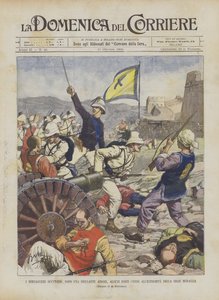 Les bersagliers occupent, après une brillante action, quelques forts chinois à l