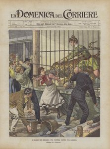 Les drames des ménageries, une panthère contre une jeune fille