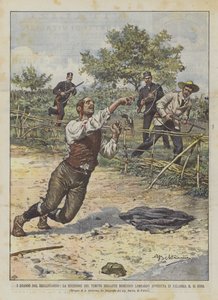 Les drames du brigandage, la mort du redouté brigand Domenico Lombardo en Calabre le 14 courant