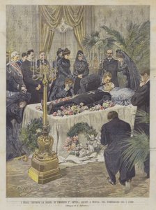 Les royaux visitent la dépouille d